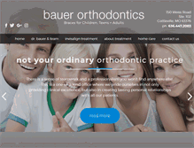 Tablet Screenshot of bauerortho.com